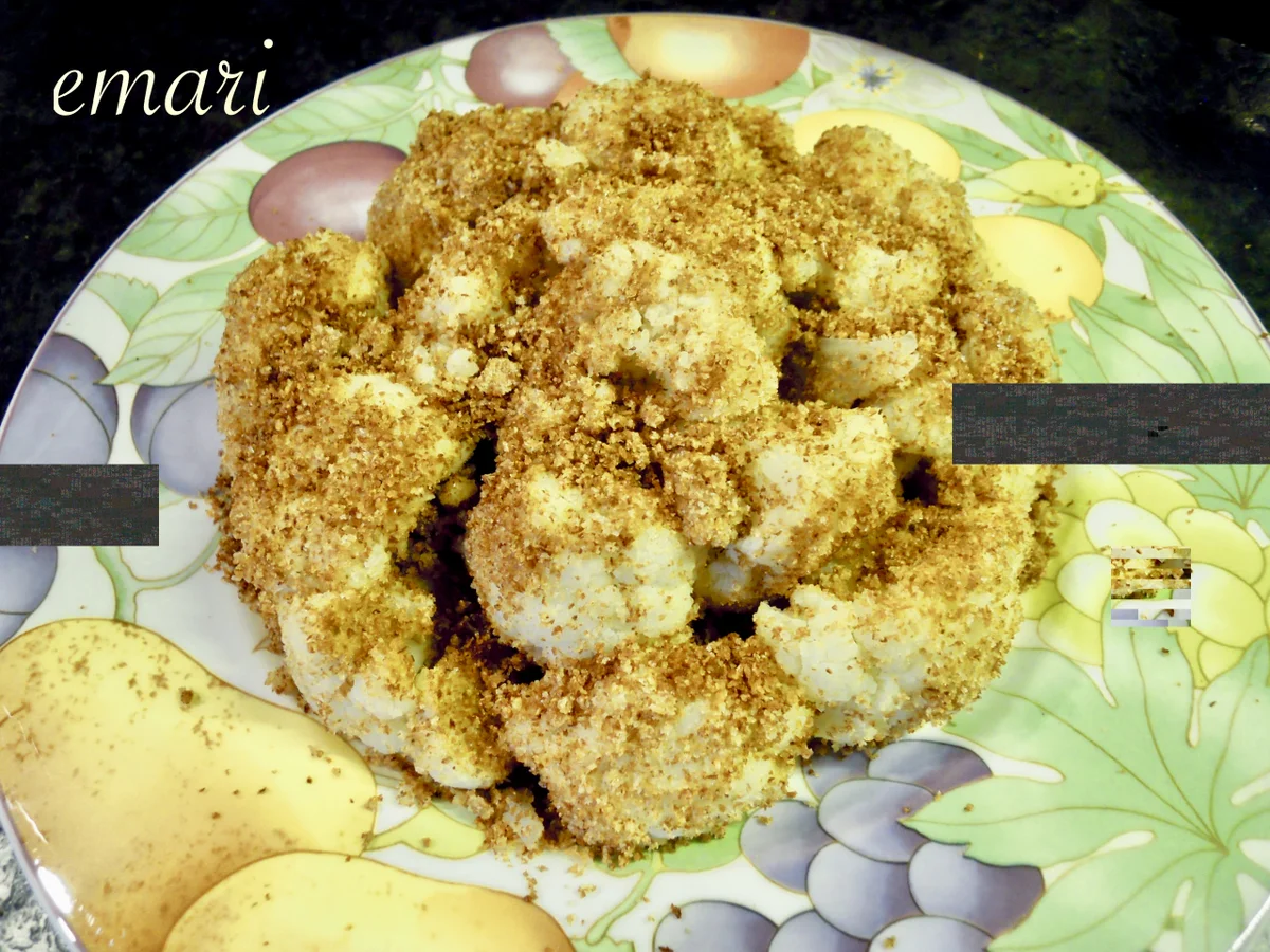 Karfiol / Blumenkohl mit knusprigen Butterbrösel - Rezept - Bild Nr. 5157