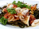Rezept: Meeresspaghetti mit Tintenfisch-Ragout Bild Nr. 5156 Meeresspaghetti mit Tintenfisch-Ragout - Rezept - Bild Nr. 5156