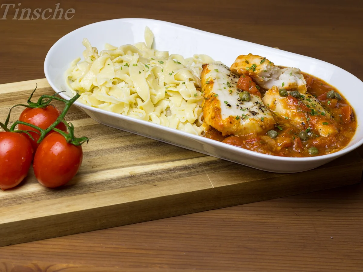Kap-Seehecht in Schmortomatensoße - Rezept - Bild Nr. 5157