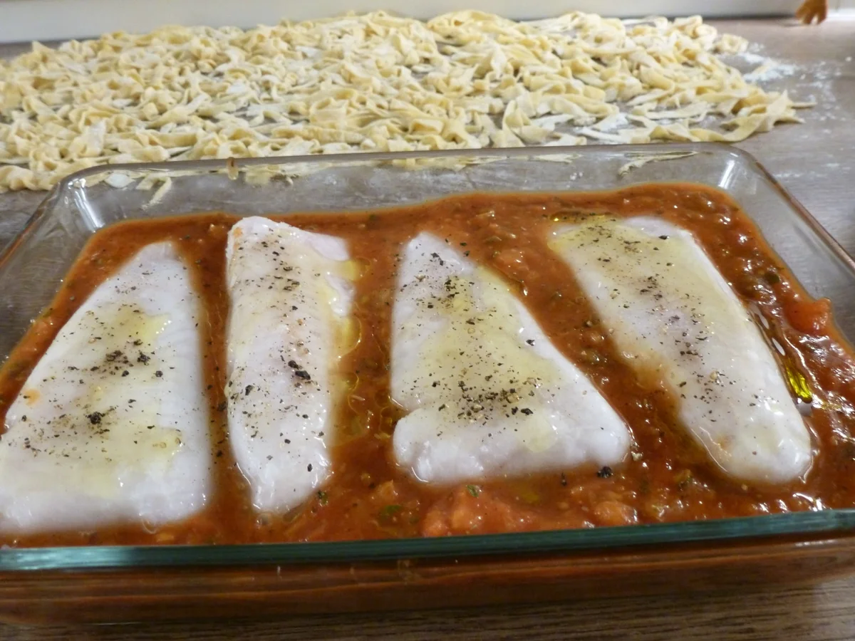 Kap-Seehecht in Schmortomatensoße - Rezept - Bild Nr. 5168