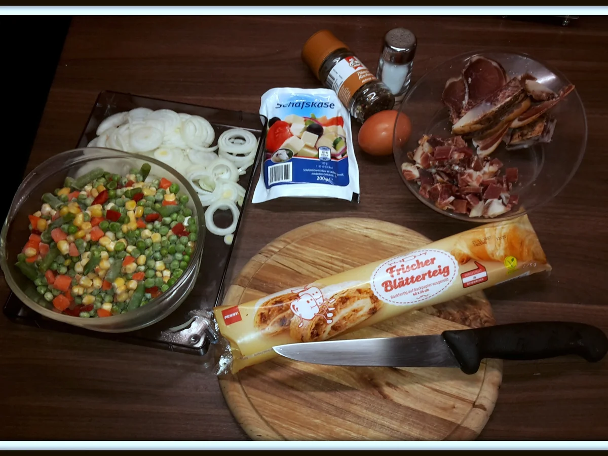 Strudel mit Speck-Gemüse-Schafskäsfüllung - Rezept - Bild Nr. 5167