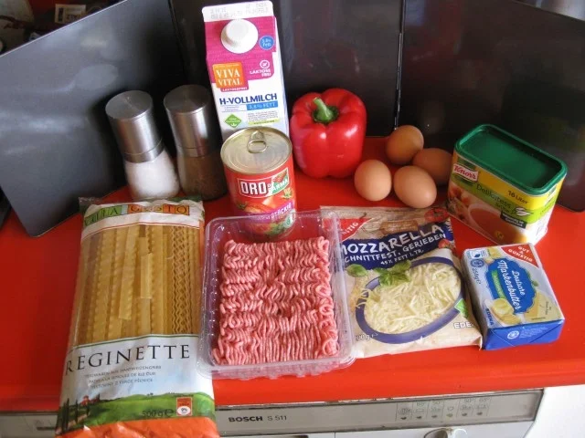 Rezept: Nudelauflauf mit Reginette Nudel und Hackfleisch Bild Nr. 5164 Nudelauflauf mit Reginette Nudel und Hackfleisch - Rezept - Bild Nr. 5164