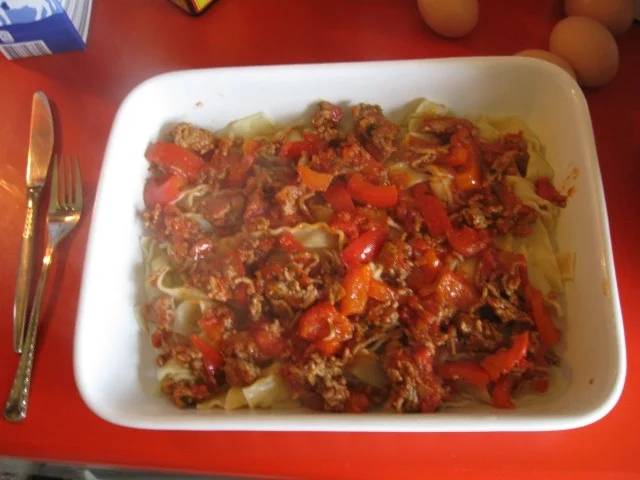 Rezept: Nudelauflauf mit Reginette Nudel und Hackfleisch Bild Nr. 5171 Nudelauflauf mit Reginette Nudel und Hackfleisch - Rezept - Bild Nr. 5171