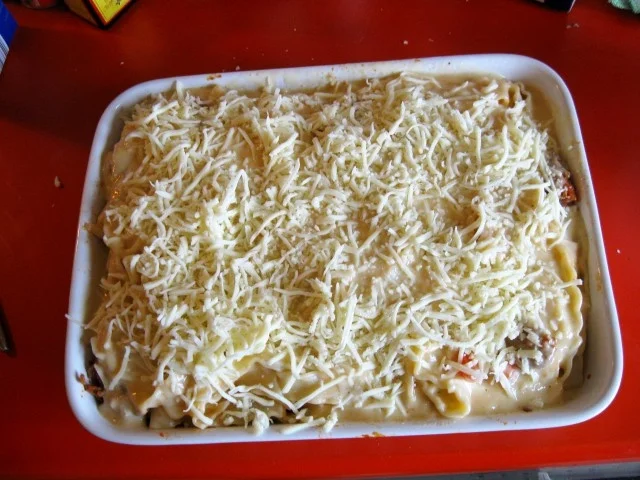 Rezept: Nudelauflauf mit Reginette Nudel und Hackfleisch Bild Nr. 5172 Nudelauflauf mit Reginette Nudel und Hackfleisch - Rezept - Bild Nr. 5172