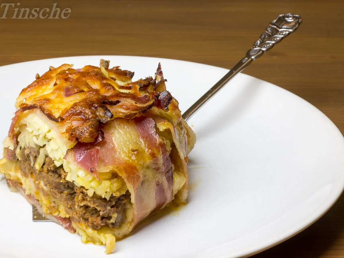 Kartoffel-Hacktorte mit Speckkruste - Rezept - Bild Nr. 5168