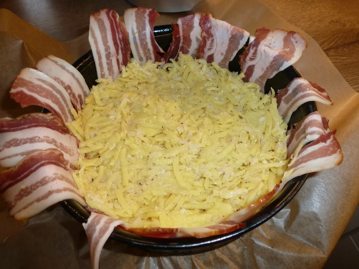 Kartoffel-Hacktorte mit Speckkruste - Rezept - Bild Nr. 5174