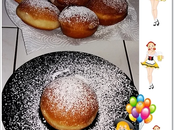 Gold gebackene  Faschingskreppel - Rezept - Bild Nr. 5184