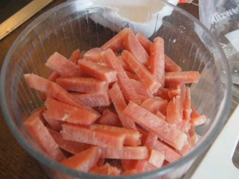 Rezept: Schweinefilet im Wok mit dreierlei Blumenkohl-Reis Bild Nr. 5178 Schweinefilet im Wok mit dreierlei Blumenkohl-Reis - Rezept - Bild Nr. 5178