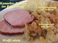 > Schwein < Kasseler-Braten im Römertopf - Rezept - Bild Nr. 5173