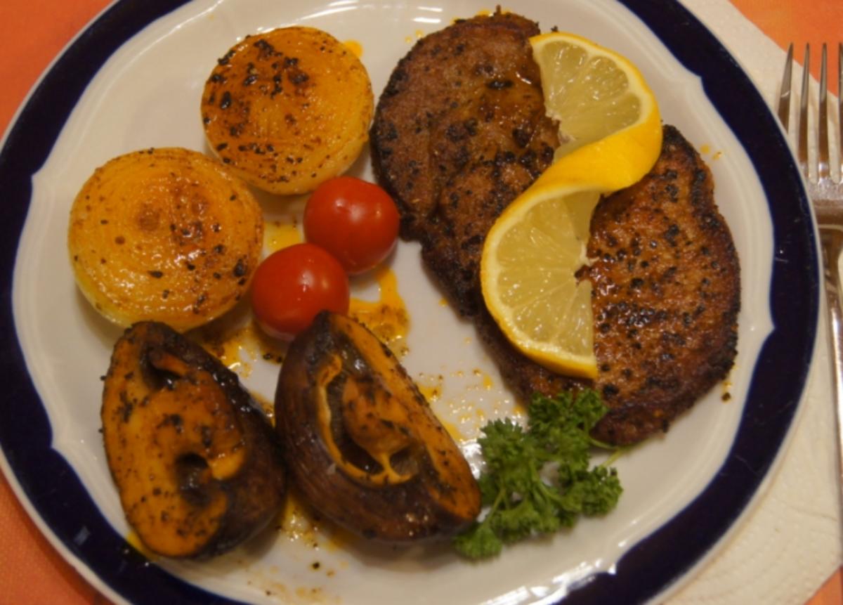 Paprika Steak mit Beilagen - Rezept - Bild Nr. 5181