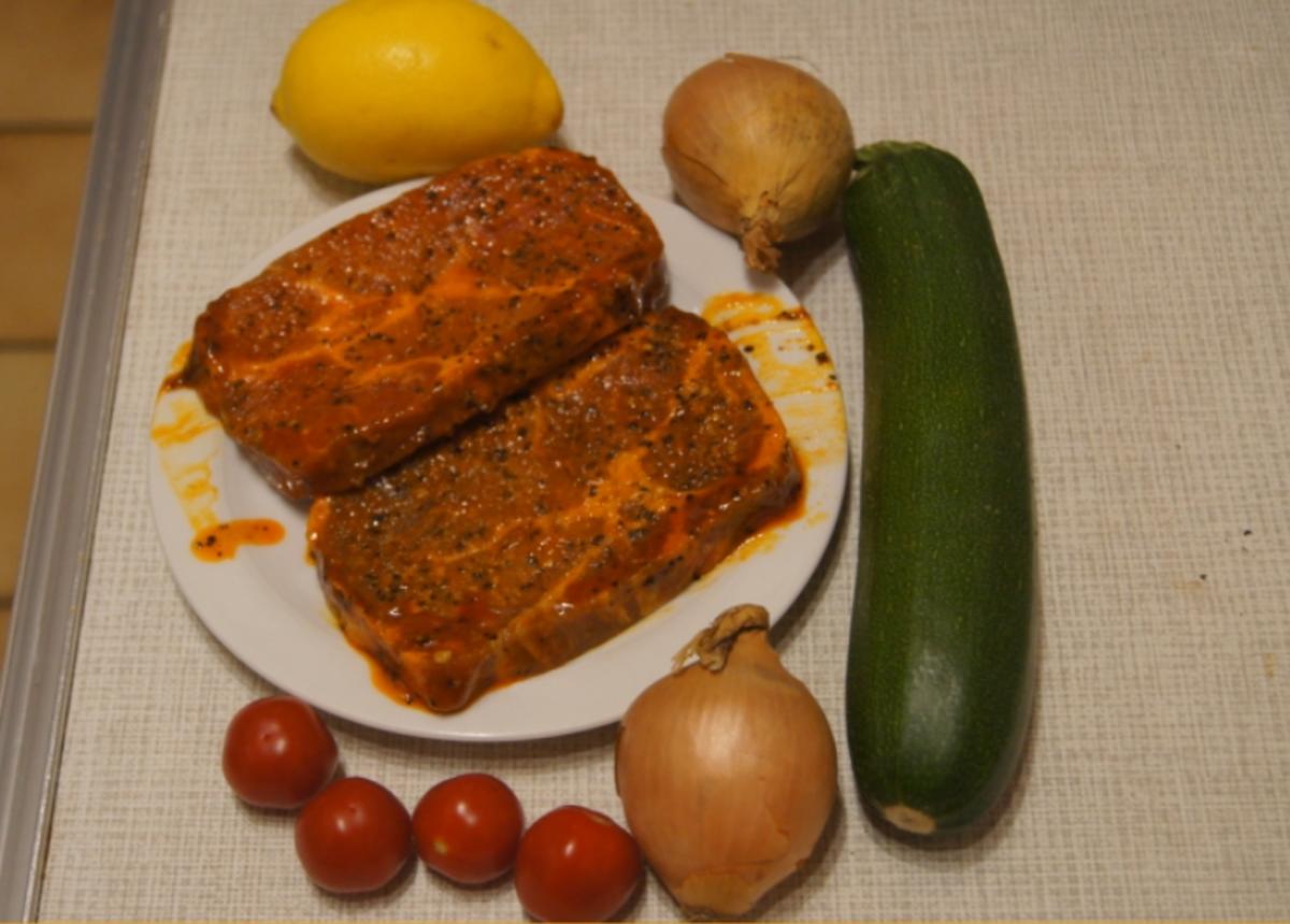 Paprika Steak mit Beilagen II - Rezept - Bild Nr. 5195