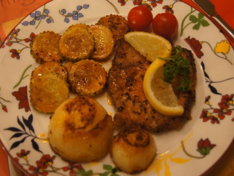 Rezept: Paprika Steak mit Beilagen II Bild Nr. 5196 Paprika Steak mit Beilagen II - Rezept - Bild Nr. 5196