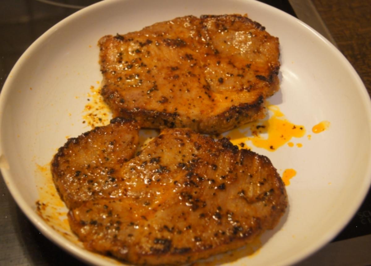 Paprika Steak mit Beilagen II - Rezept - Bild Nr. 5200
