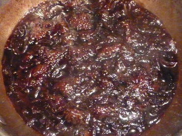 Hirschrücken mit Portwein - Balsamico - Zwiebeln und Kartoffel - Fenchel - Püree - Rezept - Bild Nr. 5197