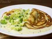 Kleine Hefepfannkuchen & Romanesco in Parmesan-Senfsoße - Rezept - Bild Nr. 5200
