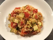 Zucchini-Tomaten-Reis - Rezept - Bild Nr. 2
