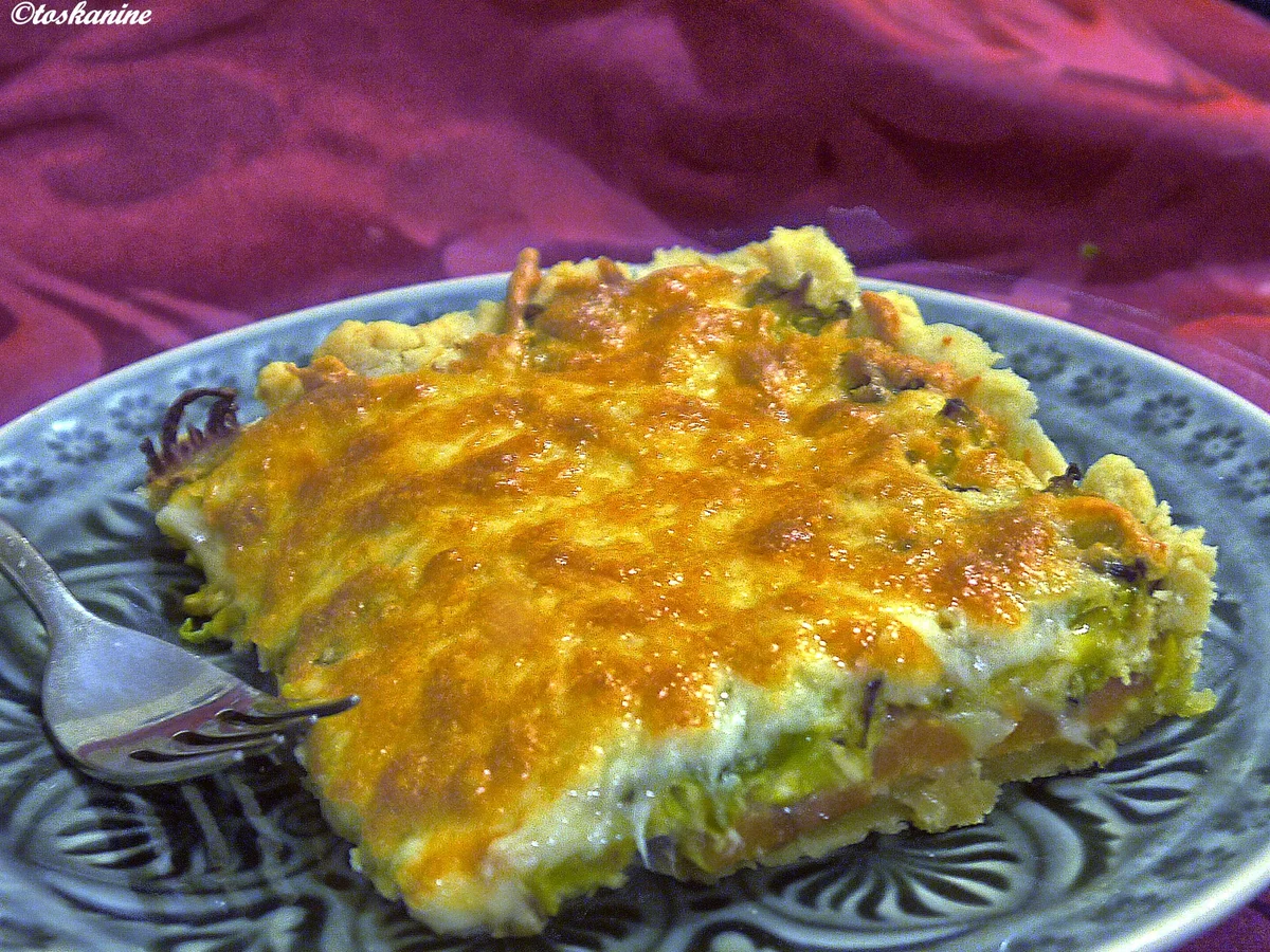 Rosenkohltarte mit karamellisierten Möhrchen - Rezept - Bild Nr. 2
