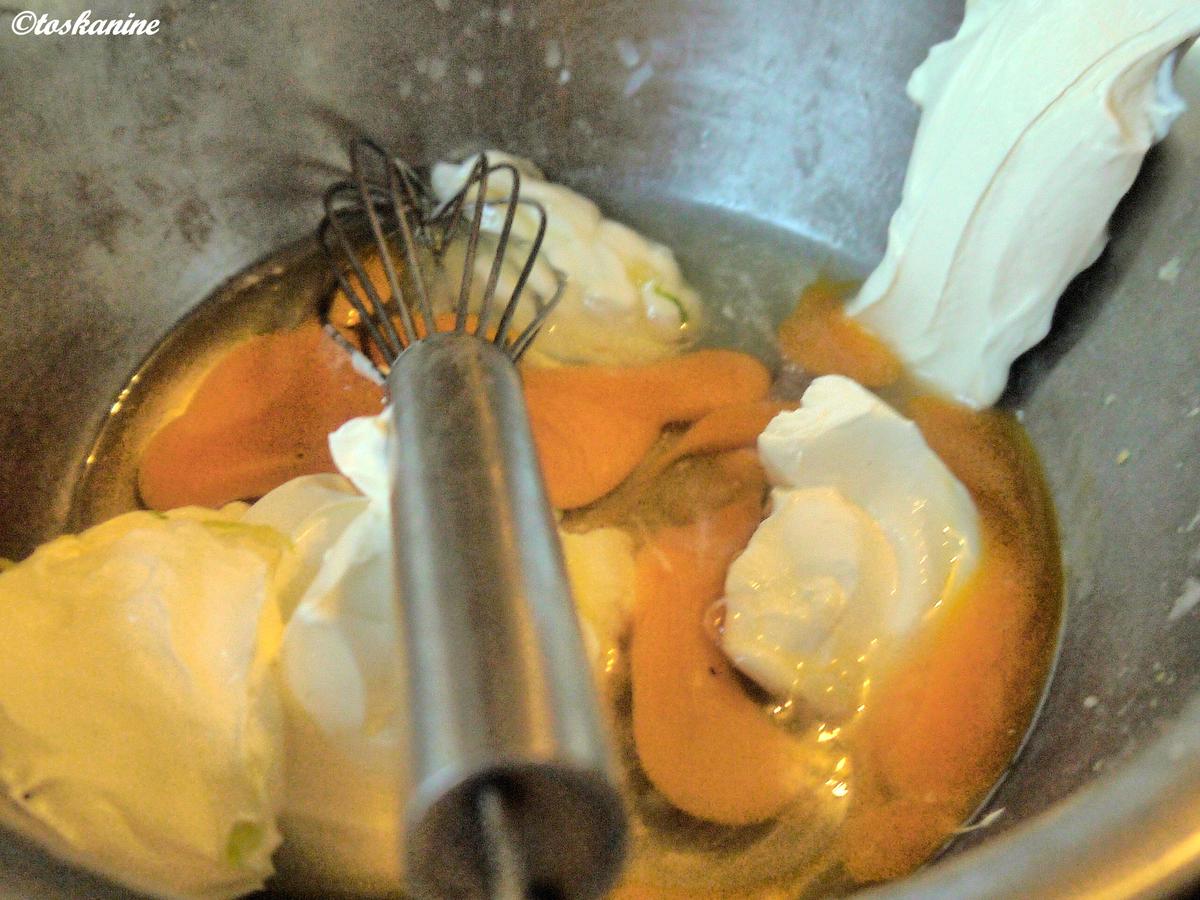 Rosenkohltarte mit karamellisierten Möhrchen - einfach - 428 kcal/100g