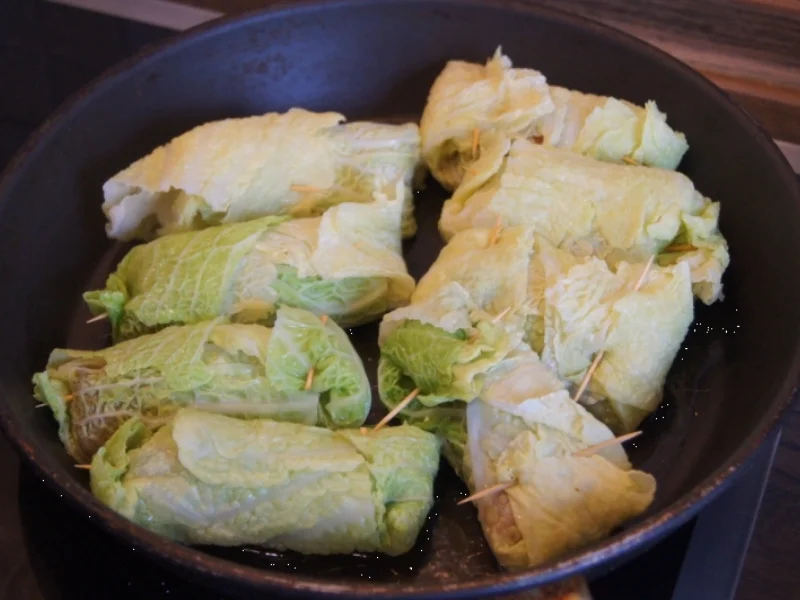 Wirsing-Hähnchen-Rouladen auf pikanter Wirsingsauce - Rezept - Bild Nr. 5210