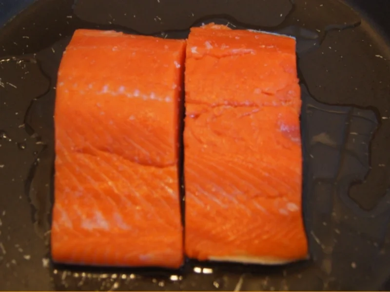 Wildlachsfilet auf herzhaften Wirsingbett - Rezept - Bild Nr. 5214