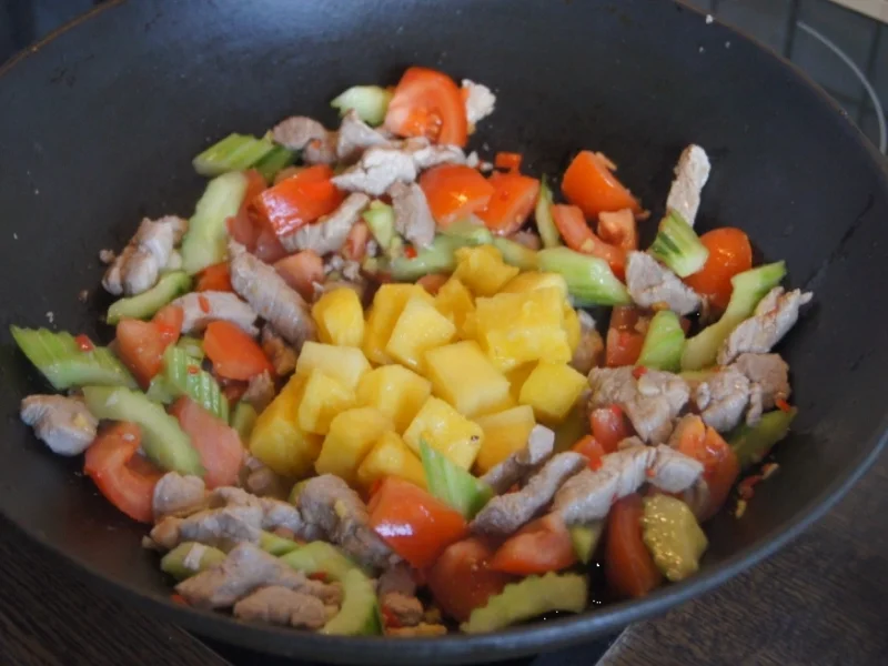 Schweinefilet süß sauer mit Basmati Reis - Rezept - Bild Nr. 5218