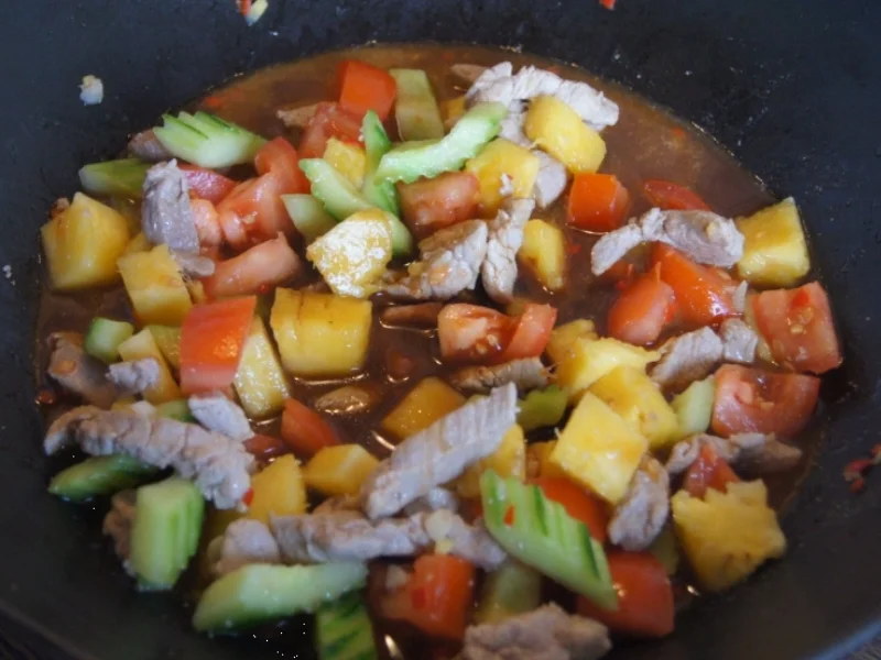 Schweinefilet süß sauer mit Basmati Reis - Rezept - Bild Nr. 5220