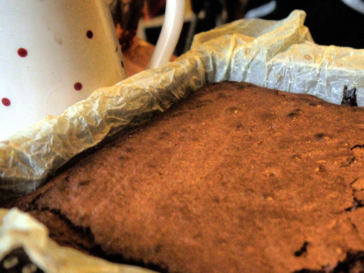 Beschwipste Brownies american style mit Himbeercoulis - Rezept - Bild Nr. 12