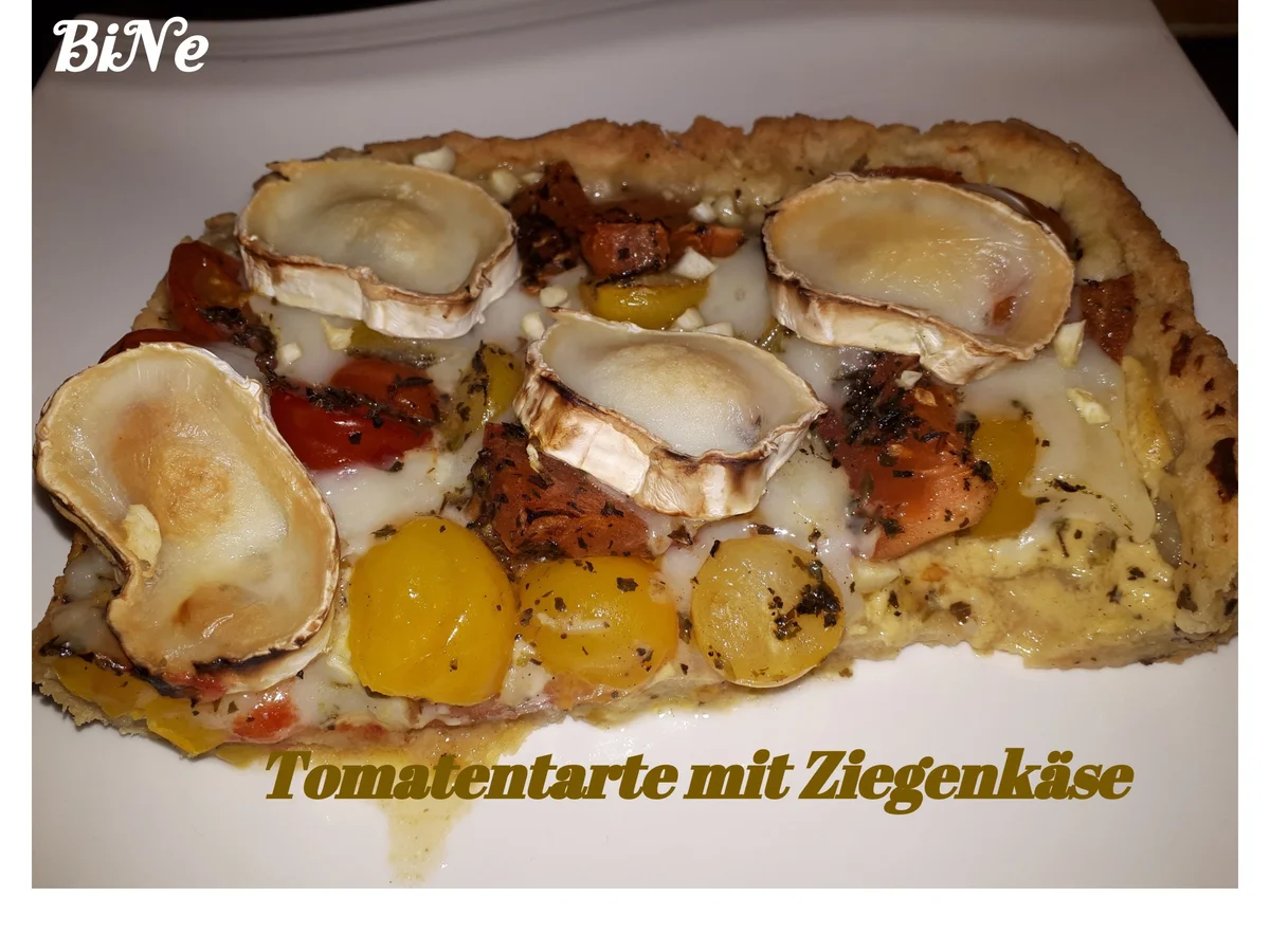 Rezept: BiNe` S TOMATENTARTE MIT ZIEGENKÄSE Bild Nr. 5221 BiNe` S TOMATENTARTE MIT ZIEGENKÄSE - Rezept - Bild Nr. 5221