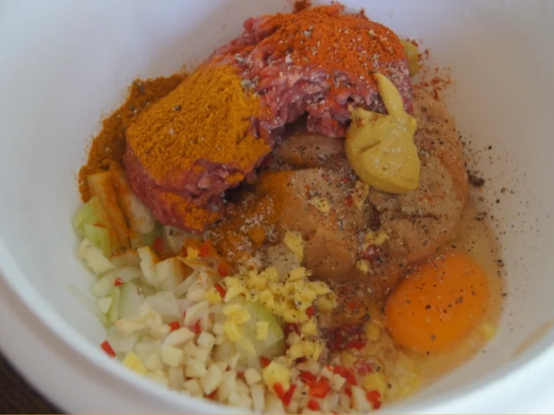 Rindfleischbuletten mit herzhaften Rosenkohl - Rezept - Bild Nr. 5216