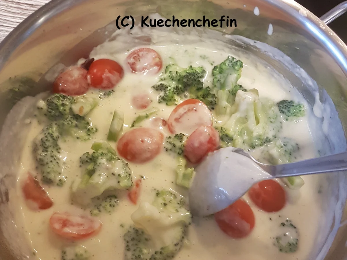 Pasta mit Brokkoli in Käsesauce - Rezept - Bild Nr. 5244