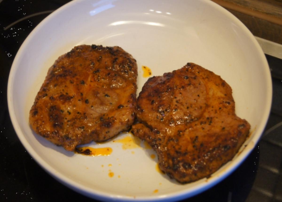 Paprika Steak mit Beilagen IV - Rezept - Bild Nr. 5241