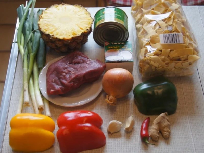 Rindfleisch mit Gemüse und Bandnudeln im Wok - Rezept - Bild Nr. 5231