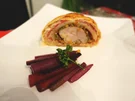Schweinefilet im Teig mit Philadelphia und Pistazien mit glasierten Karotten - Rezept - Bild Nr. 5237