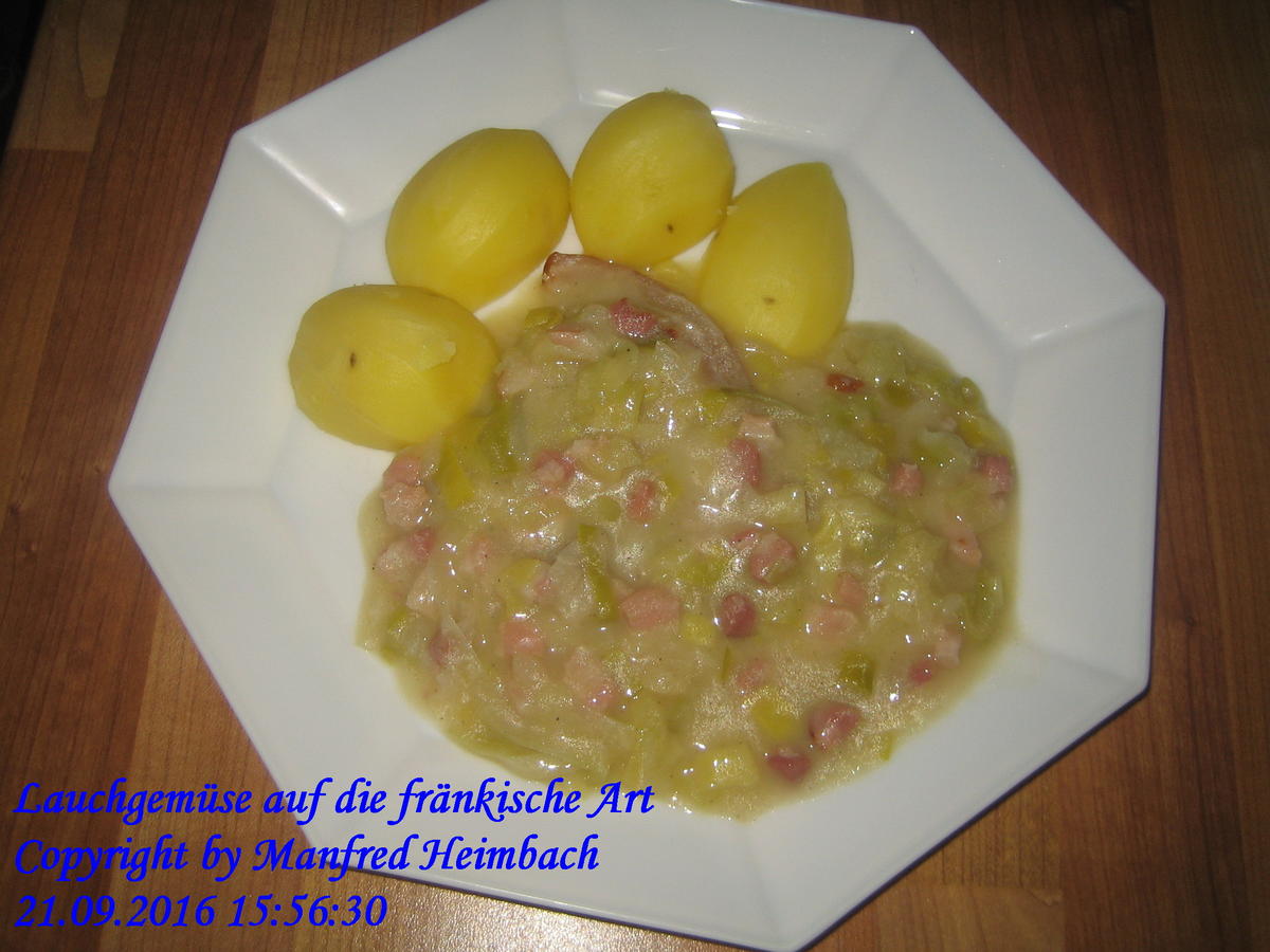 Gemüse – Lauchgemüse auf die fränkische Art - Rezept - Bild Nr. 5247