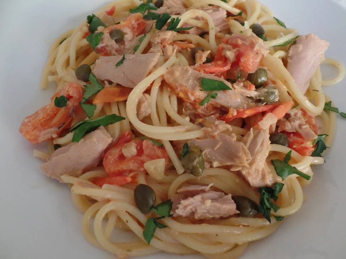 Rezept: Spaghetti mit Zitronen-Thunfischsauce Bild Nr. 5248 Spaghetti mit Zitronen-Thunfischsauce - Rezept - Bild Nr. 5248