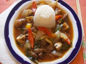 Gebratenes Rindfleisch mit Gemüse, Austernsauce und Jasmin-Reis - Rezept - Bild Nr. 5248