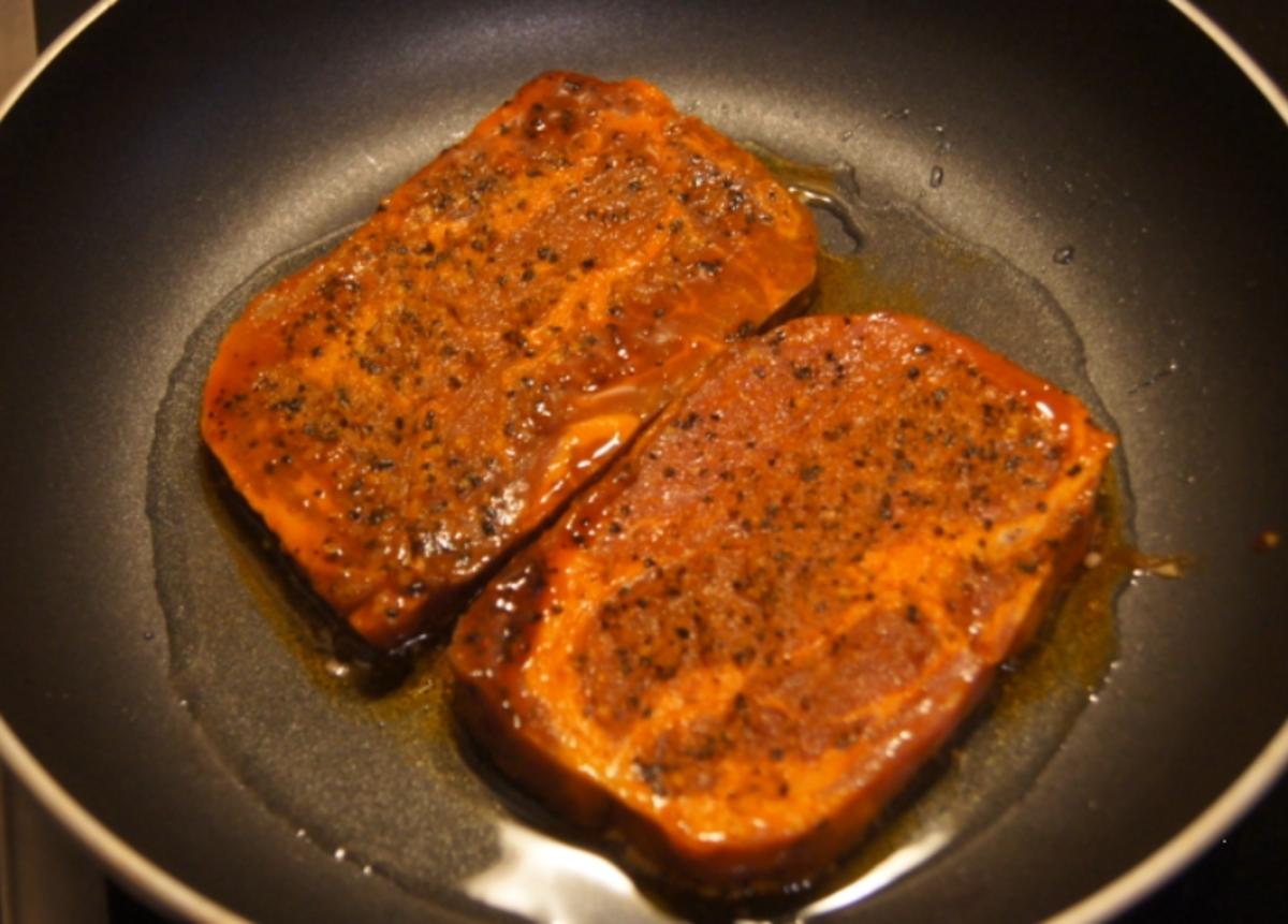 Paprika Steak mit Beilagen V - Rezept - Bild Nr. 5252