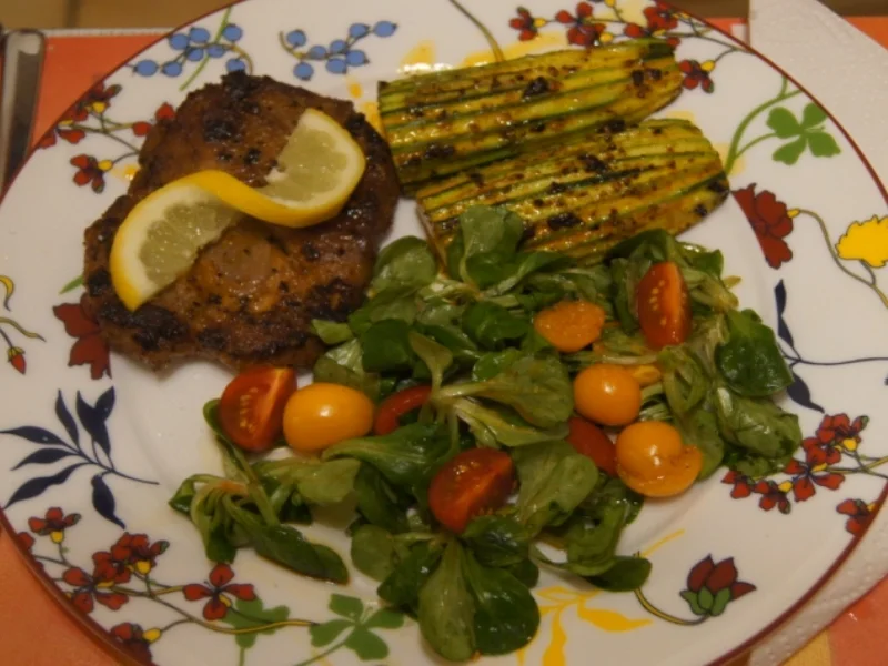 Paprika Steak mit Beilagen V - Rezept - Bild Nr. 5255