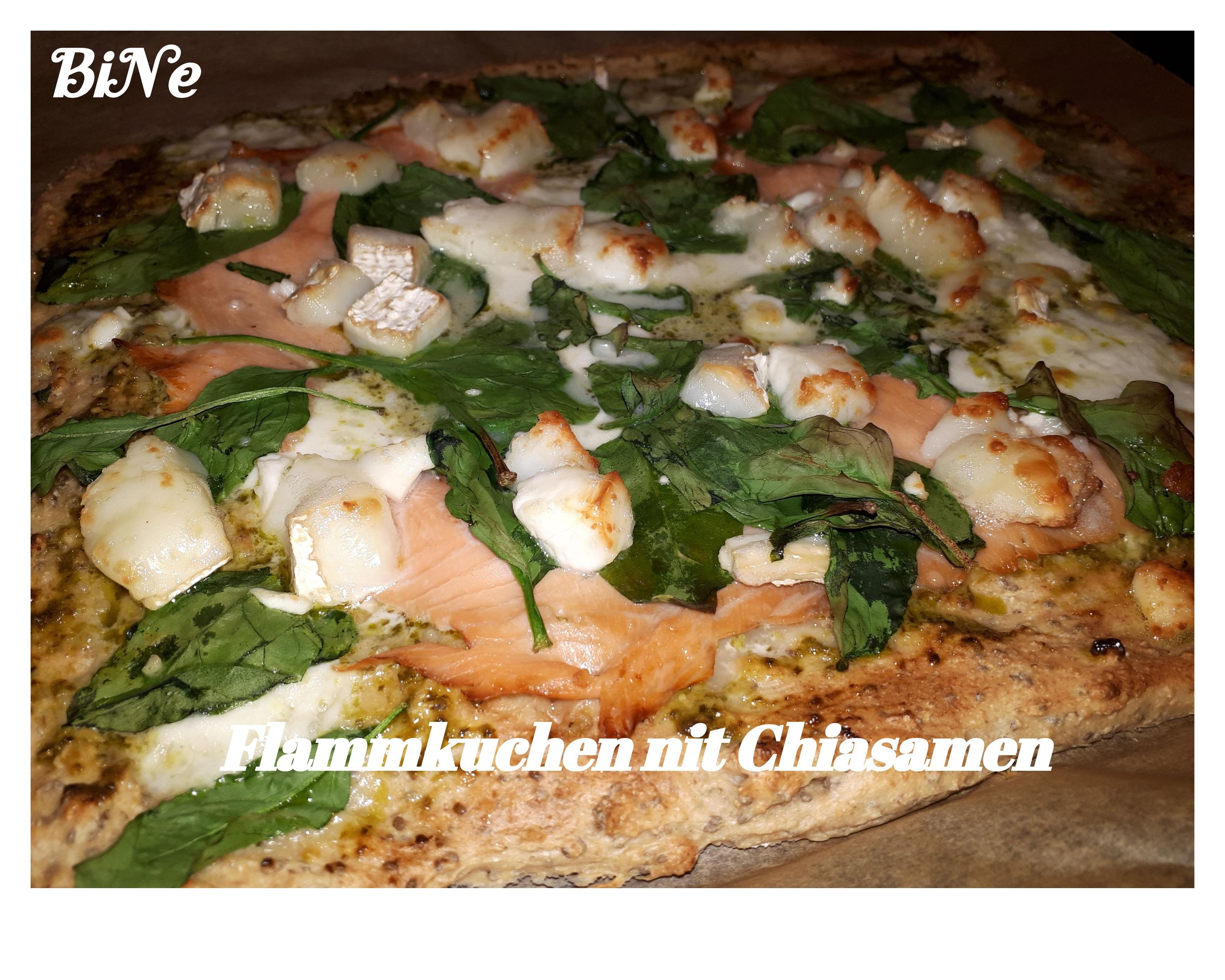 Bilder für BiNe` S FLAMMKUCHEN MIT CHIASAMEN - Rezept