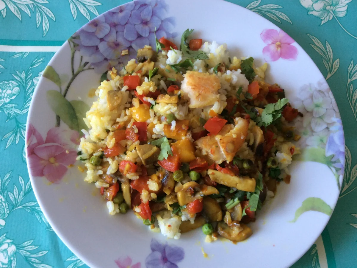 Rezept: Reispfanne, leicht scharf, anglo-indisch, inspiriert vom Rezept Kedgeree Bild Nr. 5270 Reispfanne, leicht scharf, anglo-indisch, inspiriert vom Rezept Kedgeree - Rezept - Bild Nr. 5270