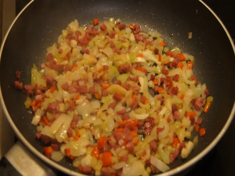 Omelett mit pikanten Gemüsemix - Rezept - Bild Nr. 5270