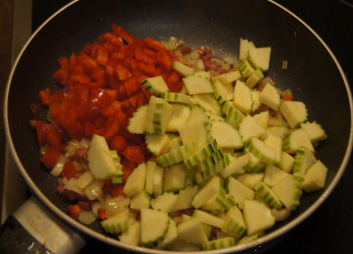Omelett mit pikanten Gemüsemix - Rezept - Bild Nr. 5271