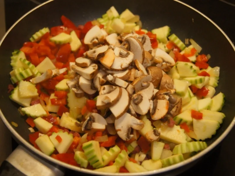 Omelett mit pikanten Gemüsemix - Rezept - Bild Nr. 5272