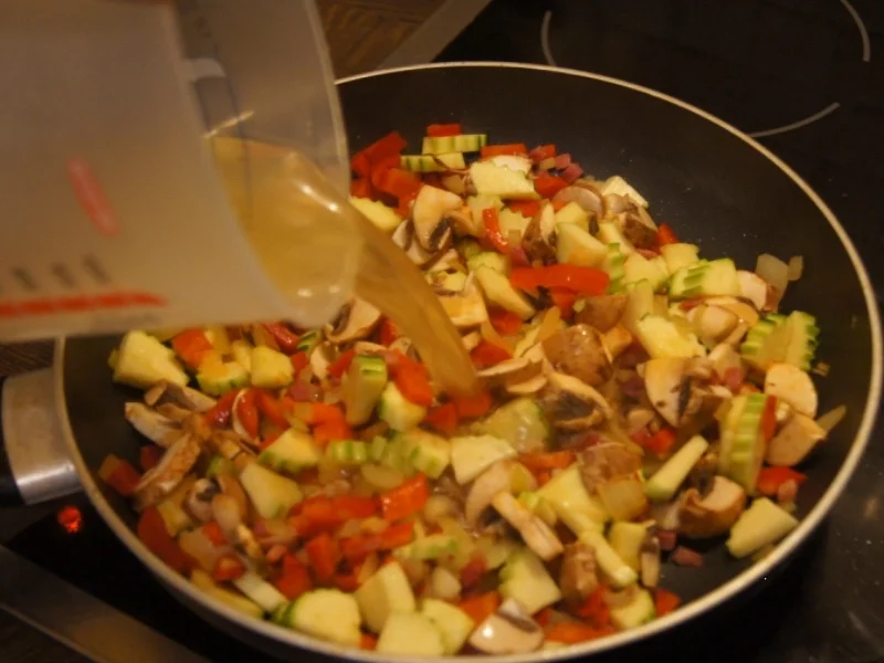 Omelett mit pikanten Gemüsemix - Rezept - Bild Nr. 5273