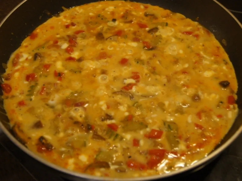 Omelett mit pikanten Gemüsemix - Rezept - Bild Nr. 5277