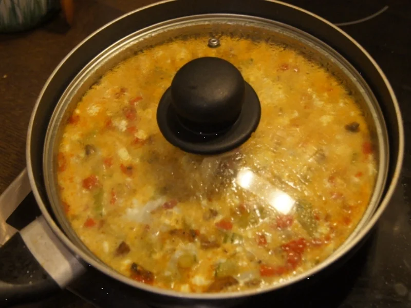 Omelett mit pikanten Gemüsemix - Rezept - Bild Nr. 5278