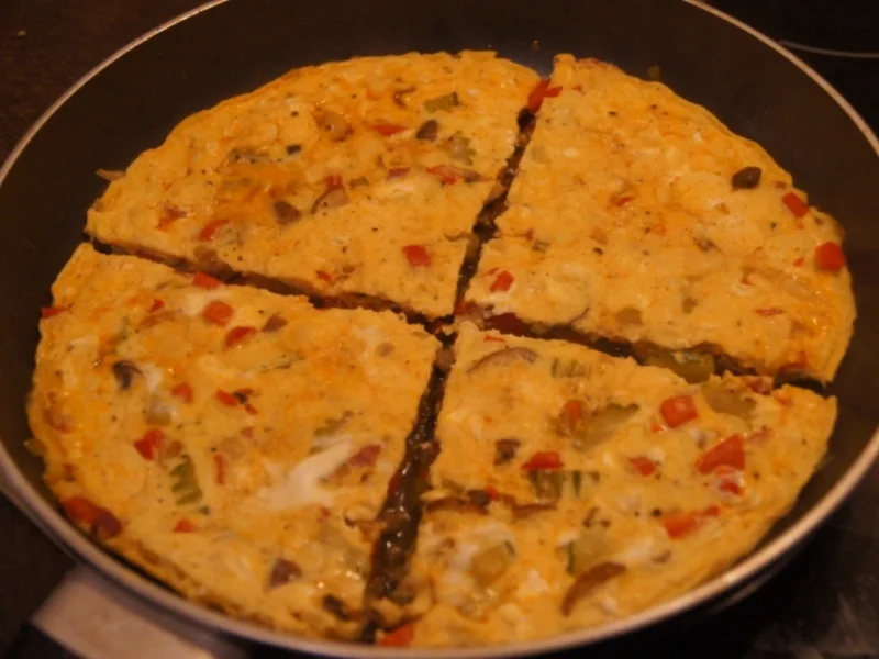 Omelett mit pikanten Gemüsemix - Rezept - Bild Nr. 5281