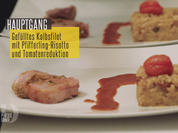 Gefülltes Kalbsfilet mit Risotto und Tomatenreduktion - Rezept - Bild Nr. 2