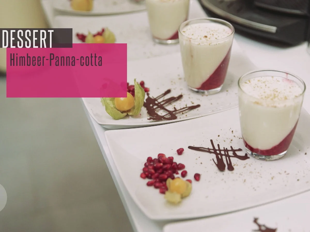 Rezept: Duett von Panna-Cotta und Himbeeren Bild Nr. 2 Duett von Panna-Cotta und Himbeeren - Rezept - Bild Nr. 2