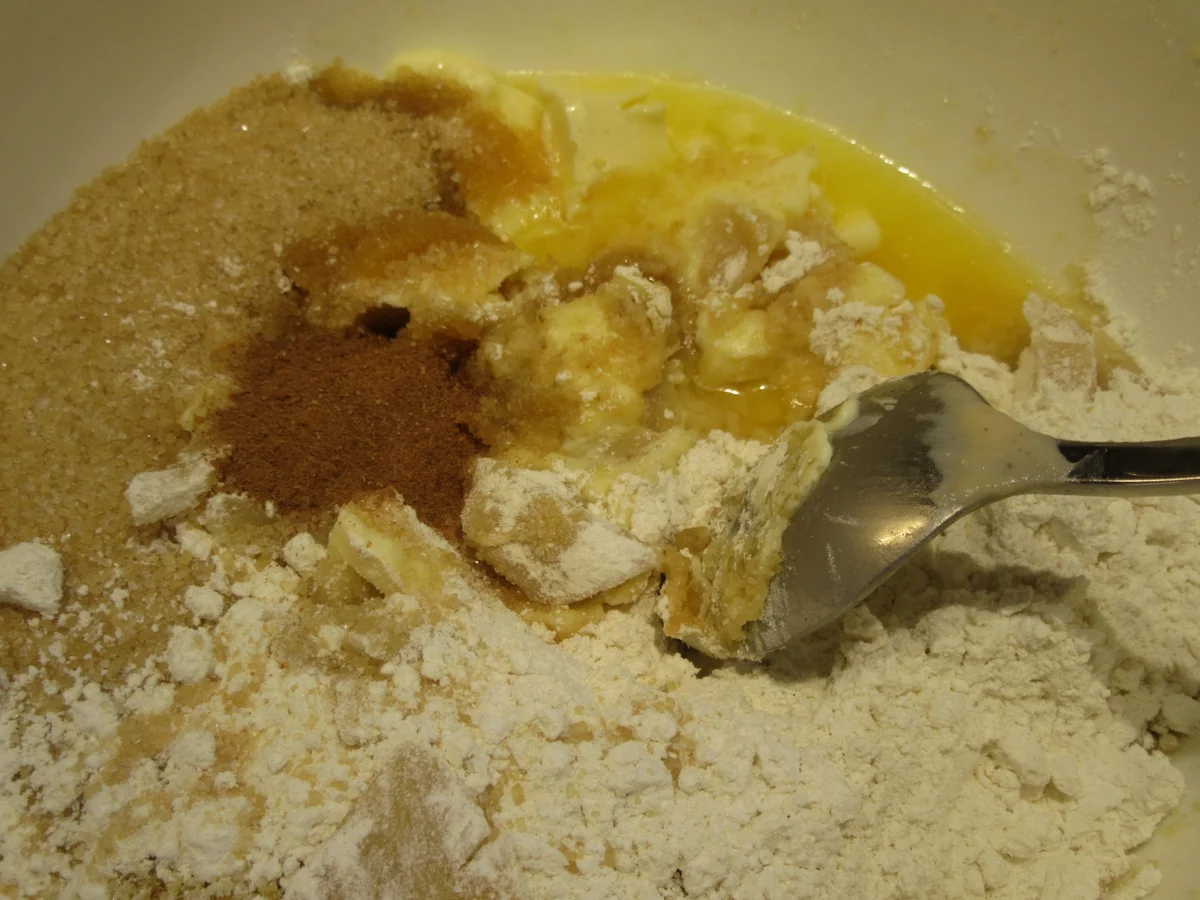 Backen: Marzipan-Apfelmus zwischen Mandelstreusel - Rezept - Bild Nr. 5282